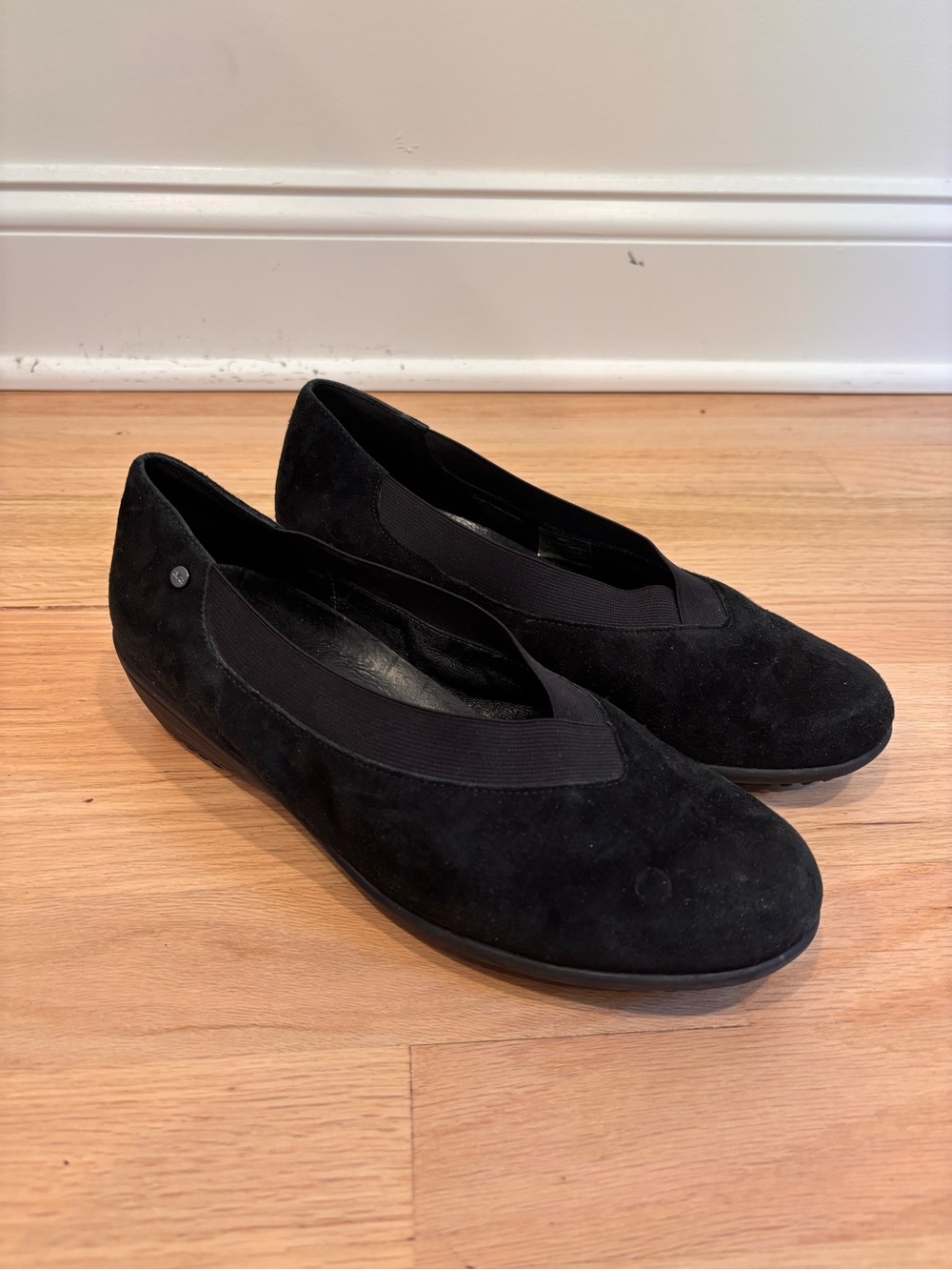 Ara black suede shoes size US 8.5